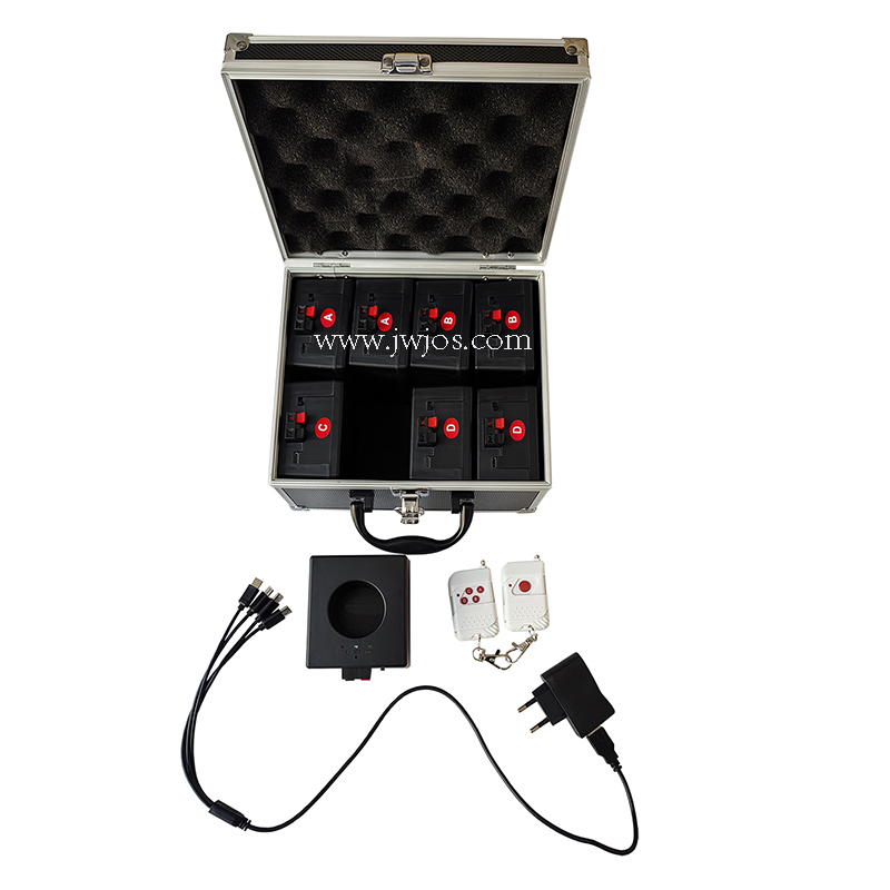 Type-C charging and stage cold fireworks firing system